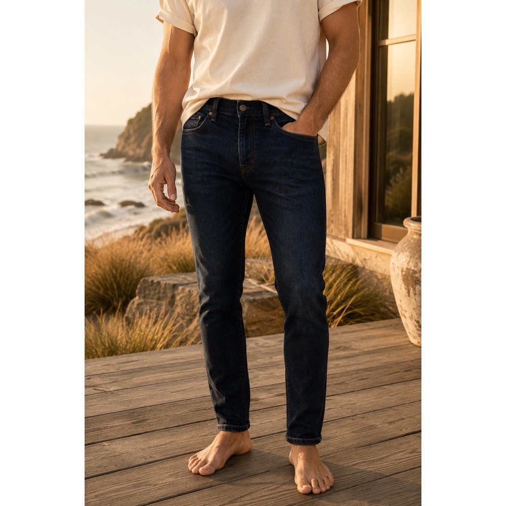 Outerknown Ambassador Slim Fit Organic Stretch Dark Wash Jeans 29x30‎ Men